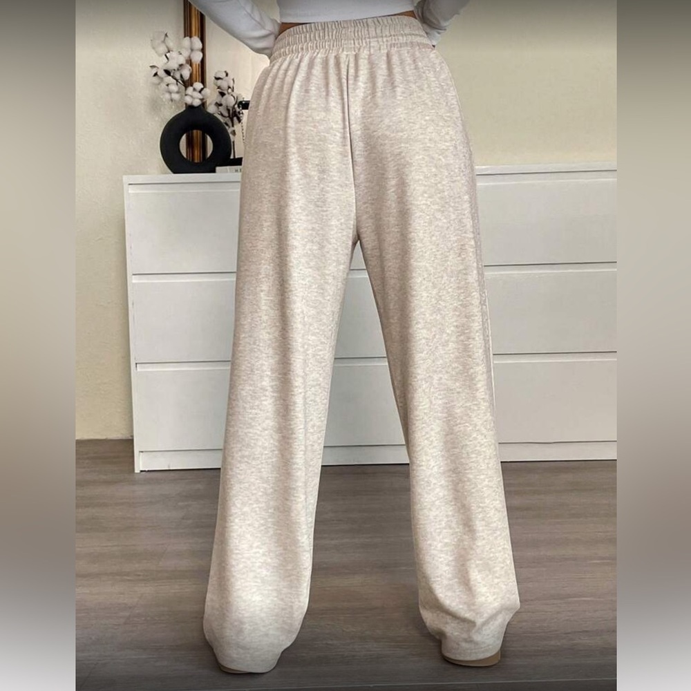 Women's Cream Lounge Pants - Picture 2 of 6